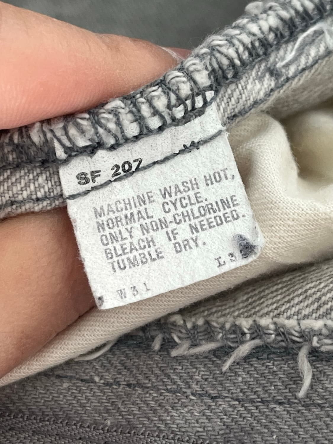 1980s Levi's  505-0257 Grey Jean 상품이미지6