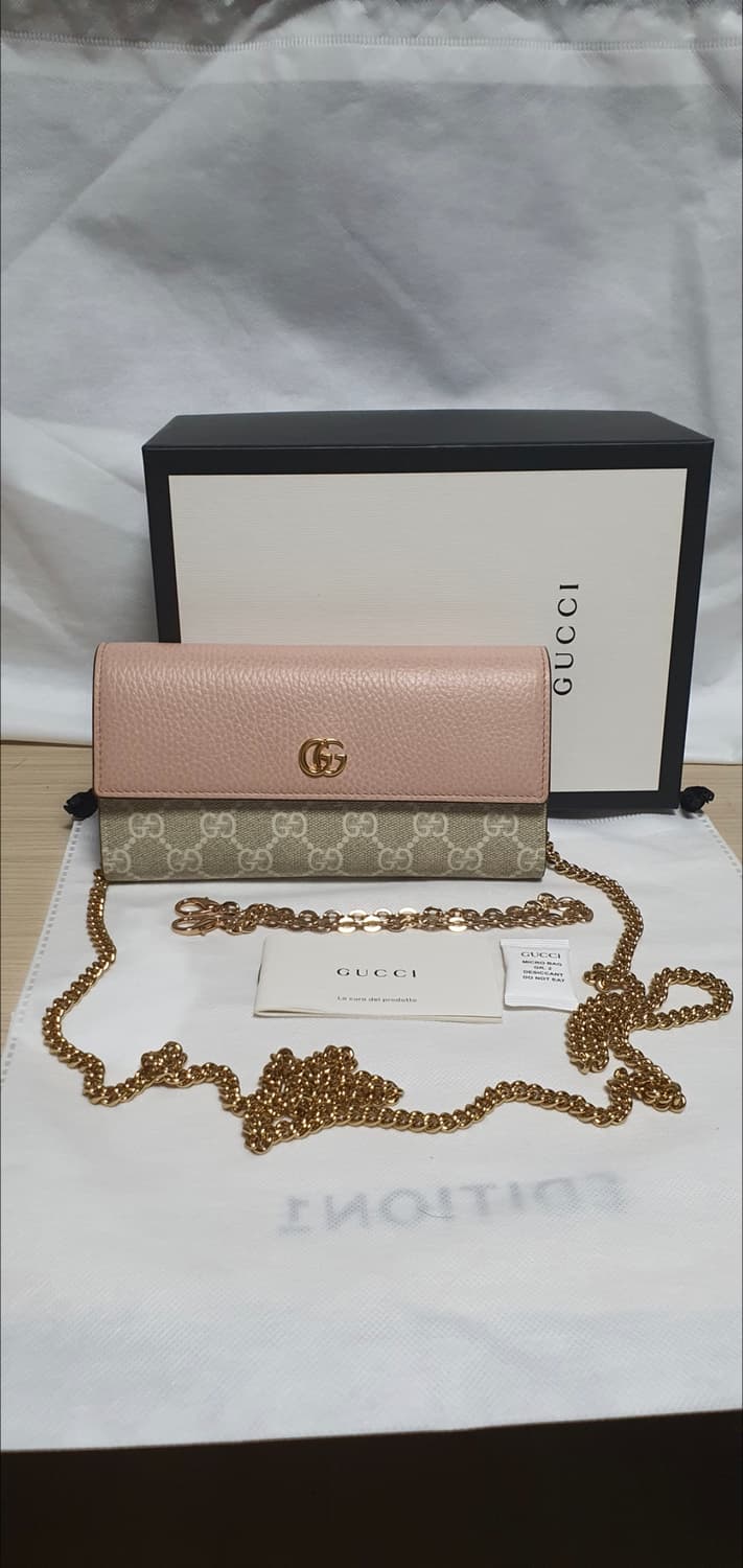 구찌 마몬트 크로스/크로스백/장지갑 새상품급 정품(감정O) 상품이미지1