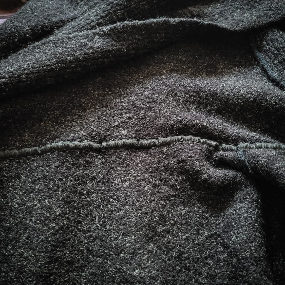 10s Dark Hooded Coat made in Korea 상품이미지4