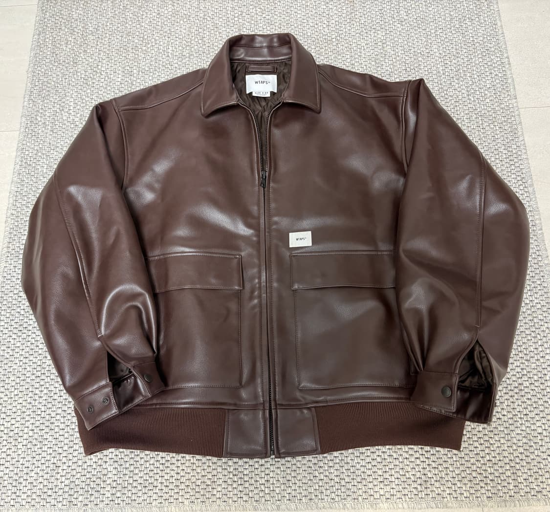 [04] 22FW 더블탭스 신세틱 자켓 브라운 상품이미지2