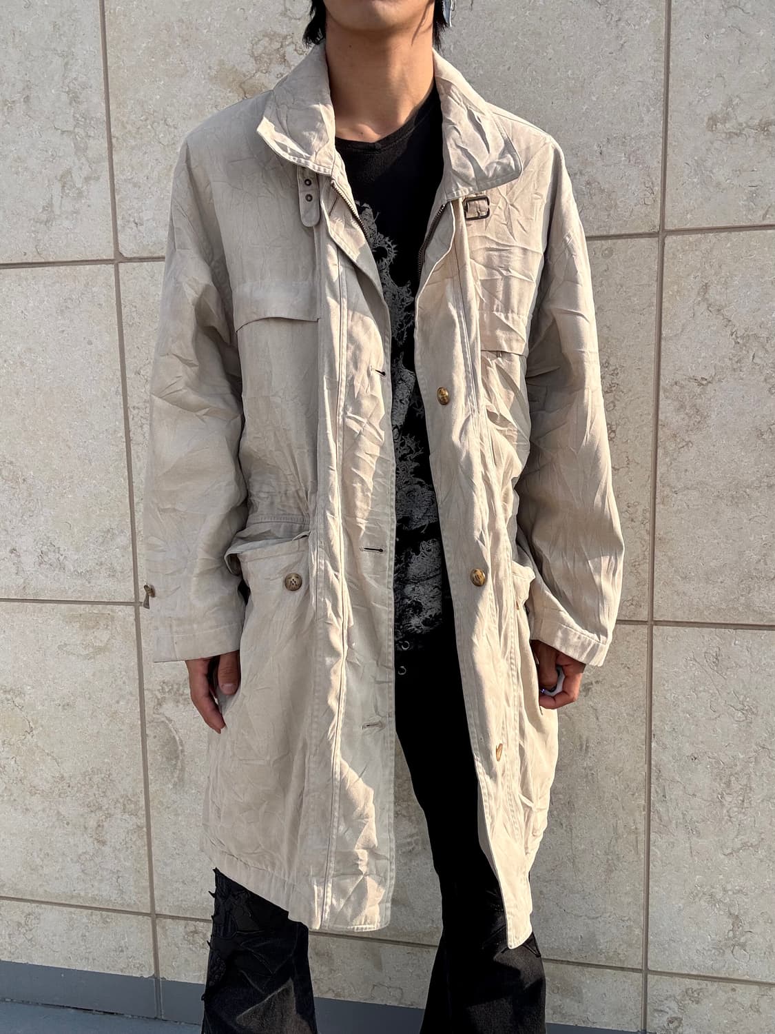 “Playboy” Minimal Mood Long Coat Jacket 상품이미지1