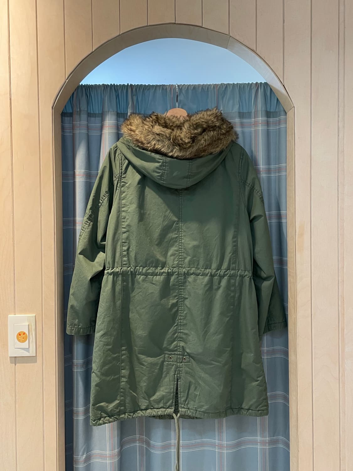 일본빈티지 우먼개파카 털탈부착(누빔) 상품이미지7