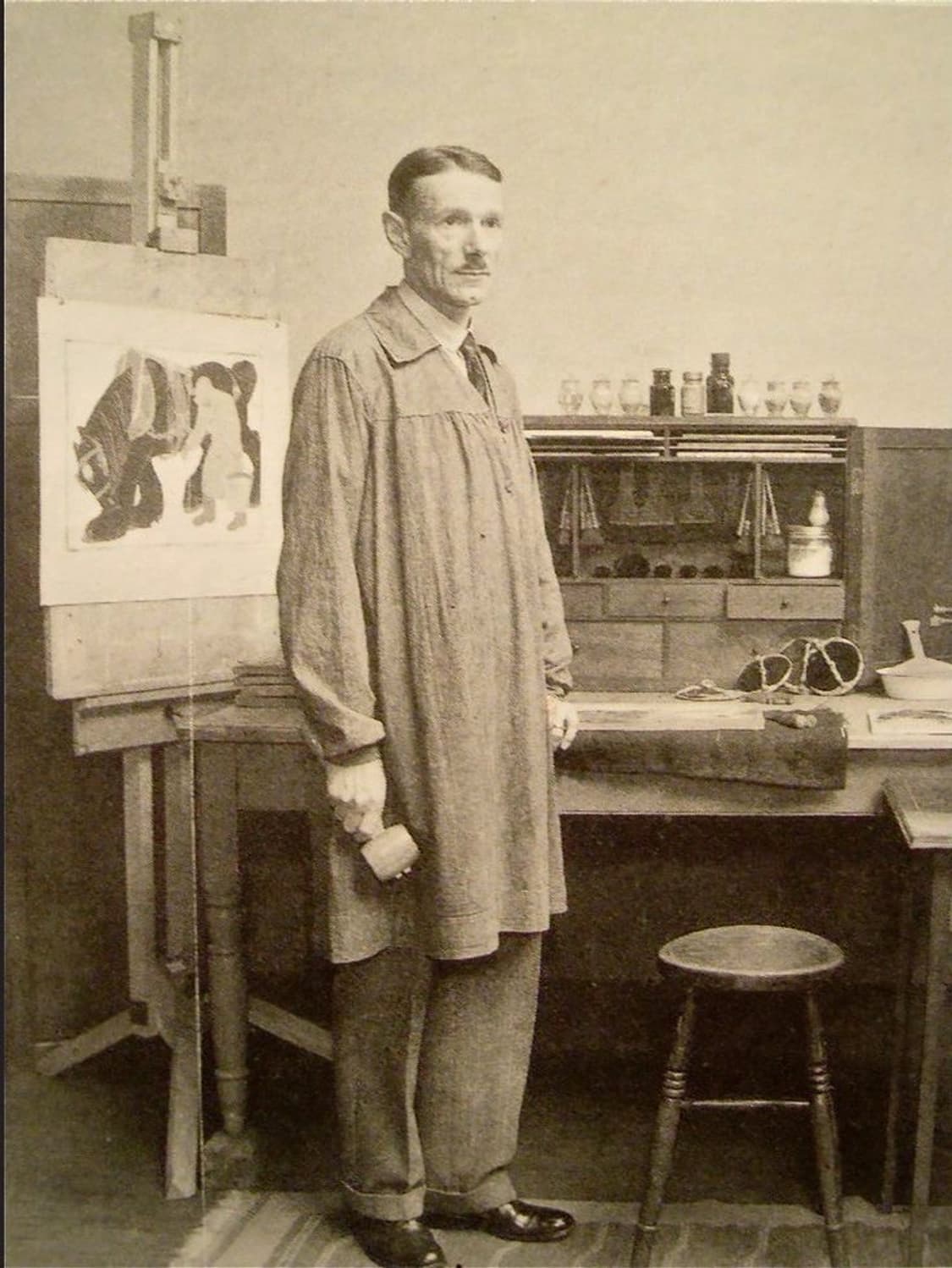 1910s 프렌치 빈티지 린넨 스모크 원피스 상품이미지3