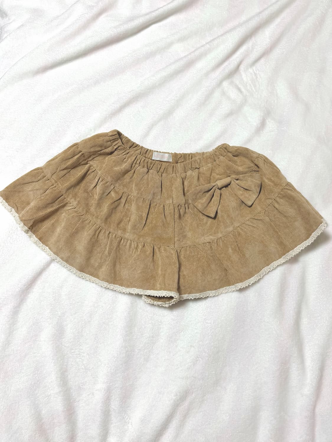 리즈리사 라떼 브라운 리본 큐롯 히메 갸루 러블리 로걀 빈티지 히메카지 상품이미지1