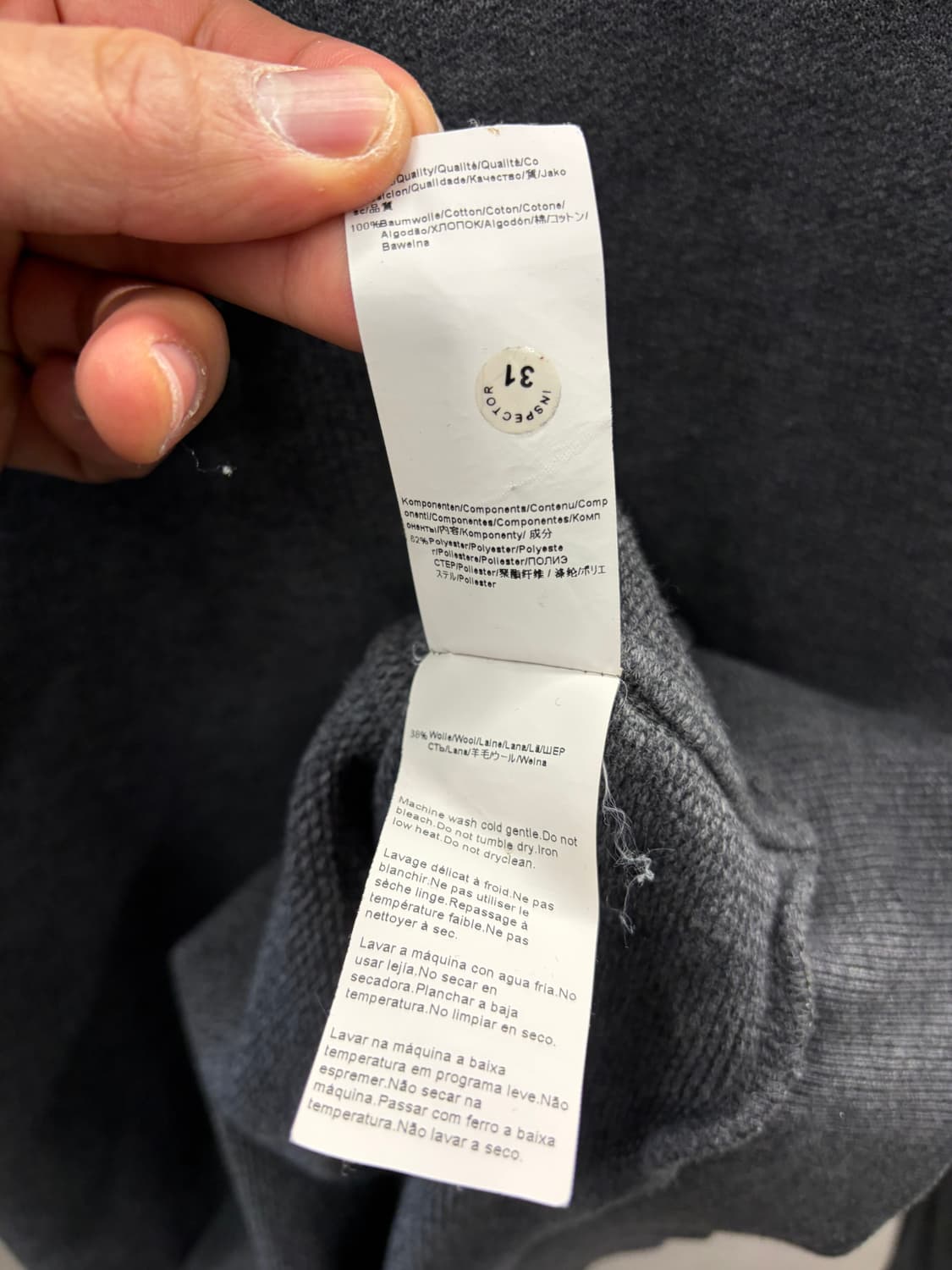 휴고 보스 남성 하프 버튼 스웨트셔츠 S 상품이미지6