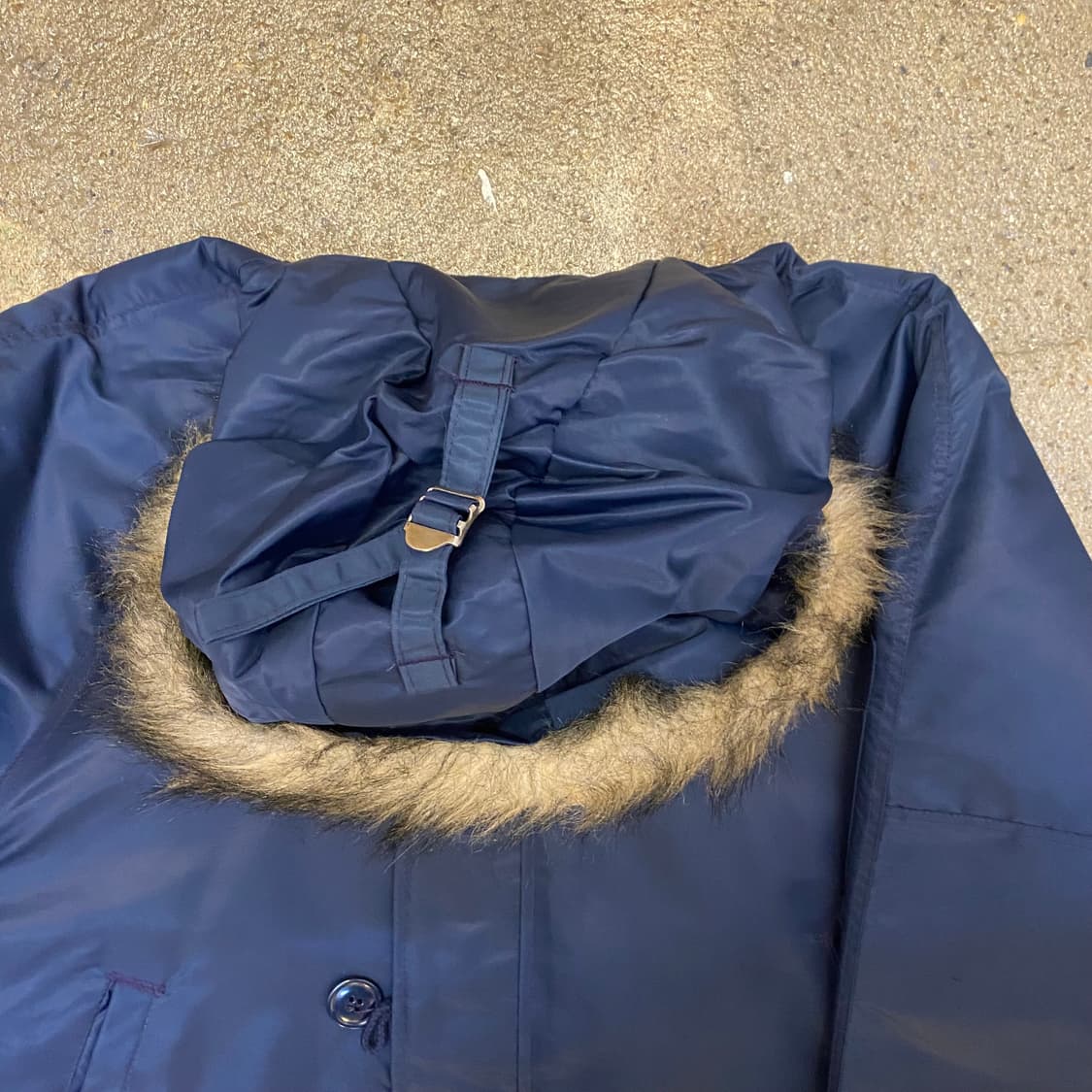 네이비 후드 퍼 야상 점퍼 n3b 상품이미지4