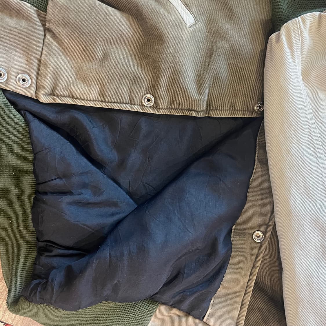 USA 빈티지 데님패딩 바시티 상품이미지8