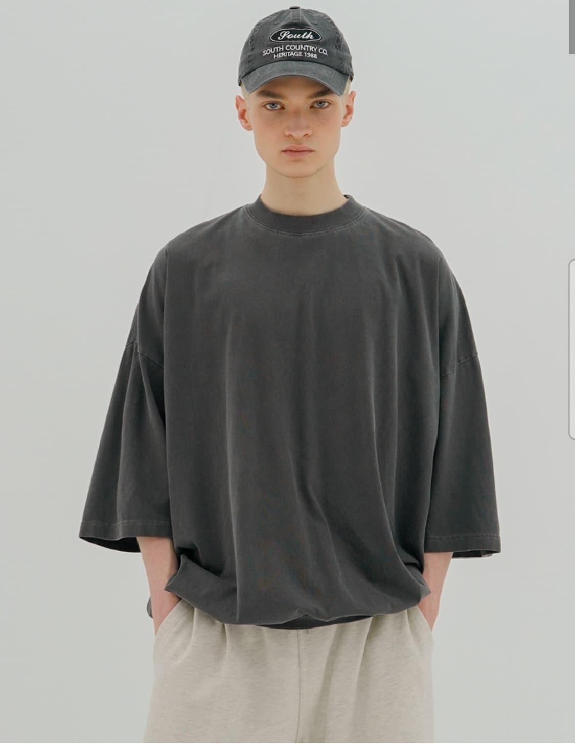 새상품)PERSTEP 피그먼트 다잉 티셔츠 L(2벌) 상품이미지1