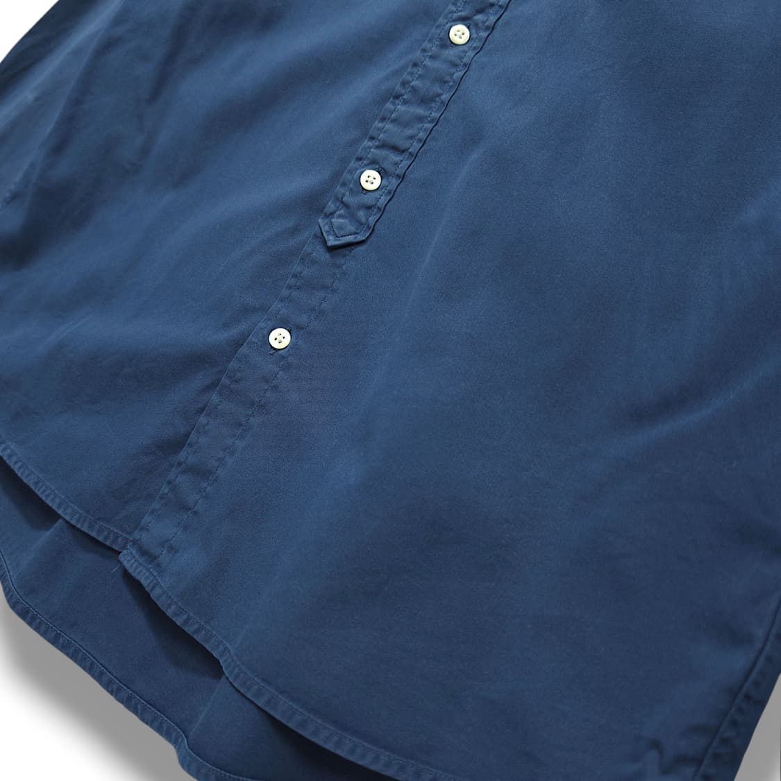 [100] 라코스테 네이비 솔리드 코튼 긴팔셔츠 상품이미지4