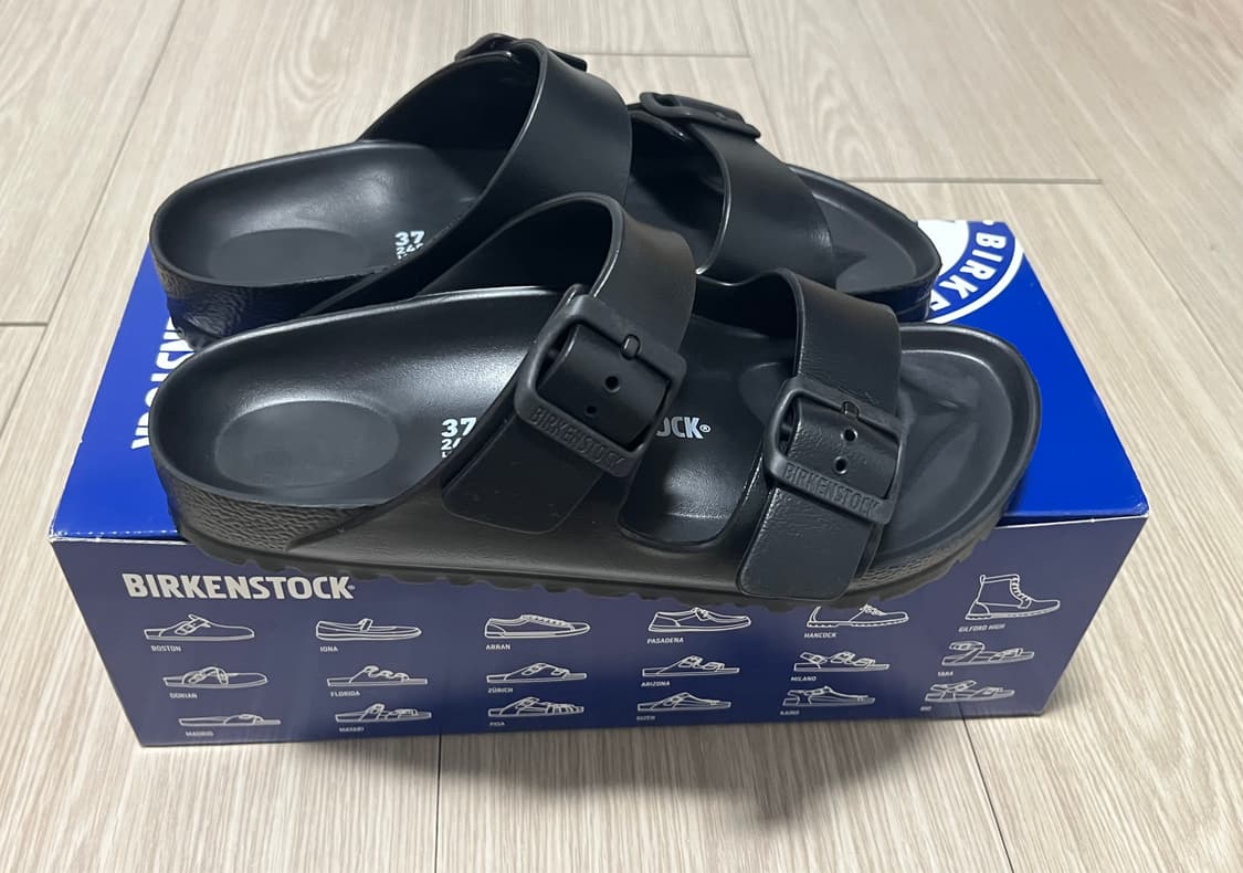 버켄스탁 정품 아리조나 EVA 블랙 37싸이즈(240) 네로우(새상품) 상품이미지4