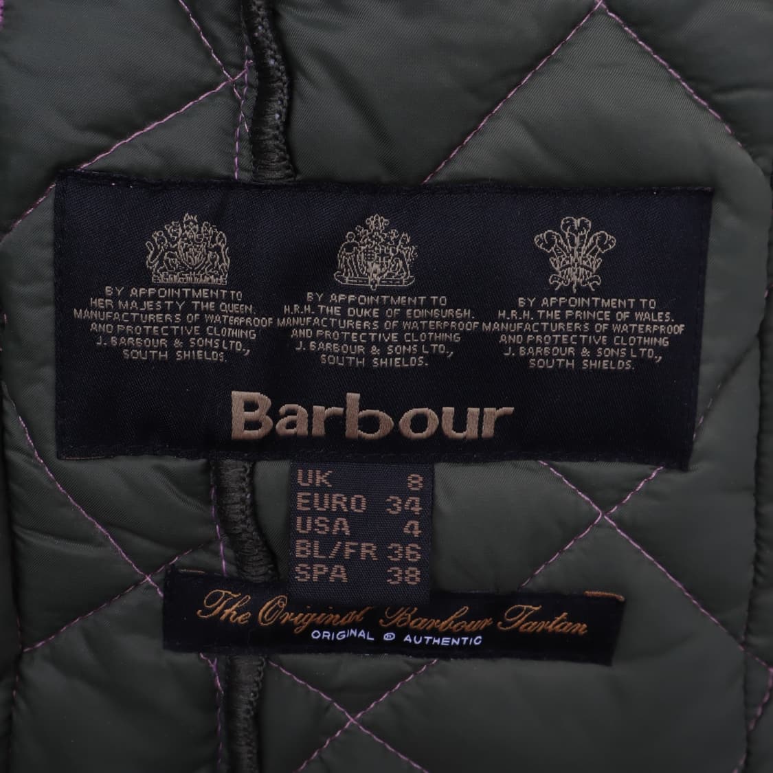 바버 라이트 핑크 deveron 퀄팅 자켓 상품이미지9