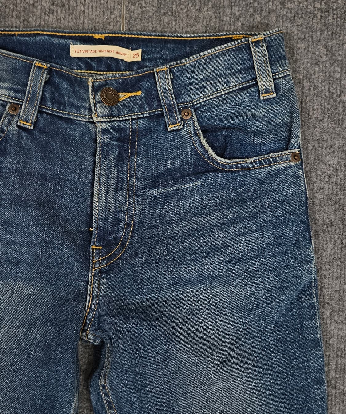리바이스721 빈티지 하이 라이즈 스키니 데님팬츠 급처 상품이미지2