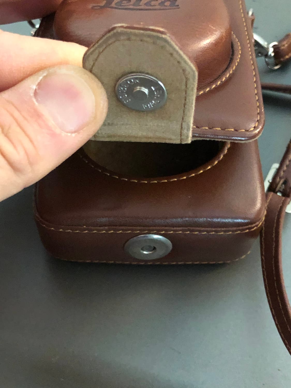 라이카 D-LUX 파나소닉 LX100 브라운 레더 가죽 속사 케이스 상품이미지3