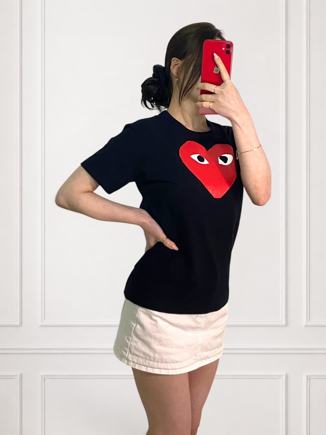 꼼데가르송 빅로고 라운드티 상품이미지2