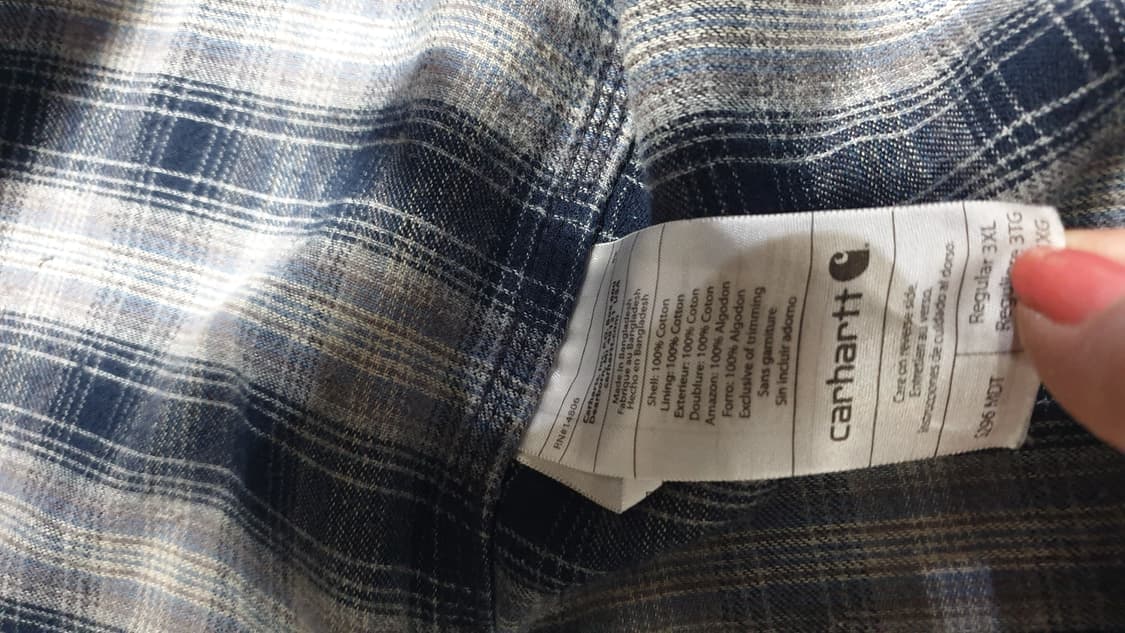 칼하트 네이비 워크셔츠 3XL 상품이미지8