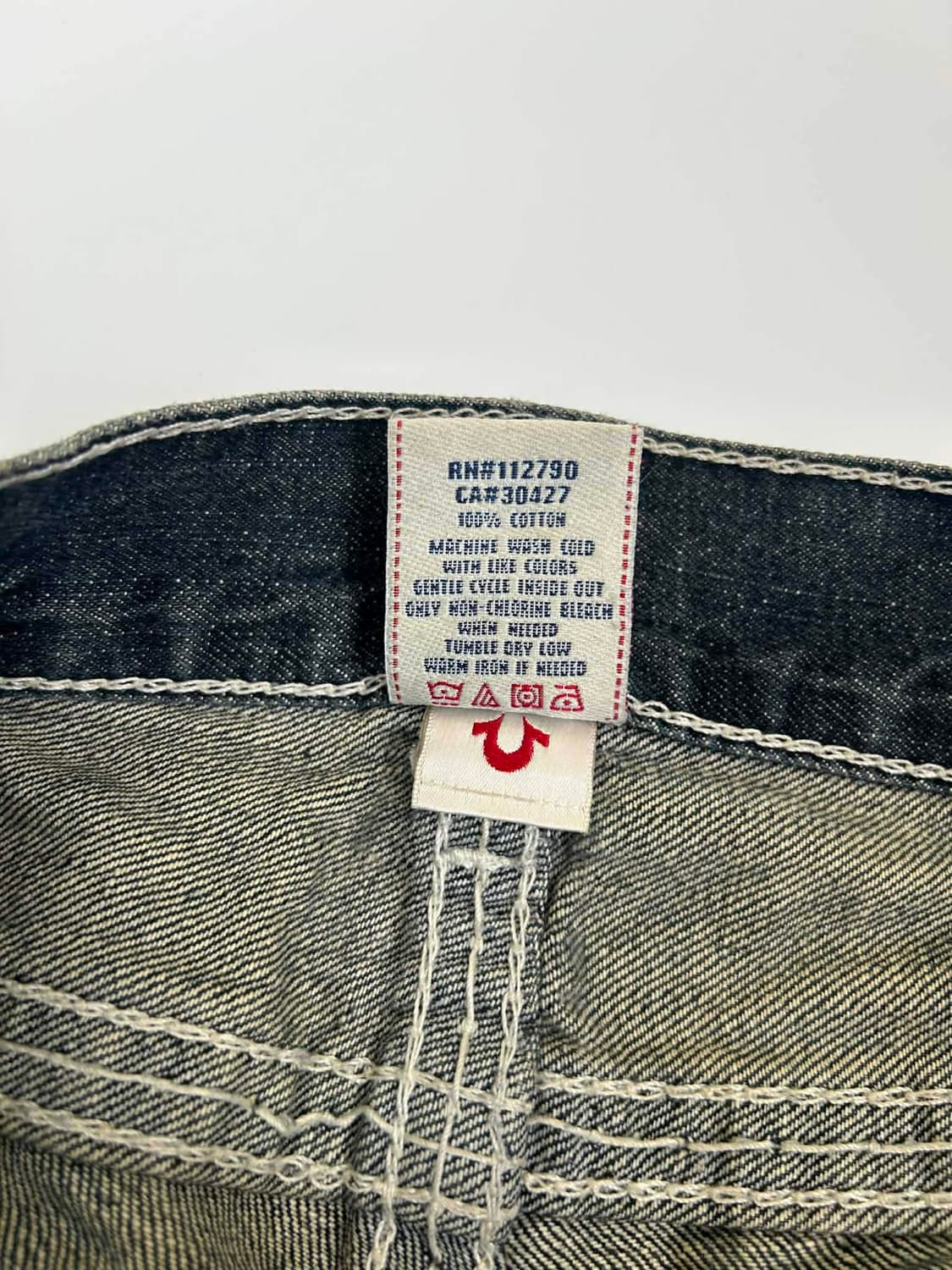 [34] 트루릴리젼 빈티지 빅스티치 바비 데님 팬츠 상품이미지4