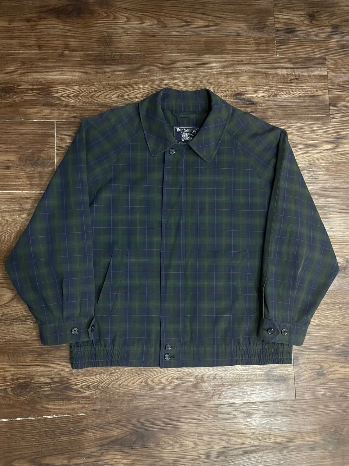 버버리 타탄 체크 블루종 헤링턴 자켓 48 상품이미지3
