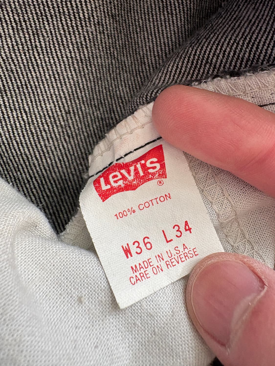 90s 리바이스 517 흑청블랙진 made in usa 상품이미지4