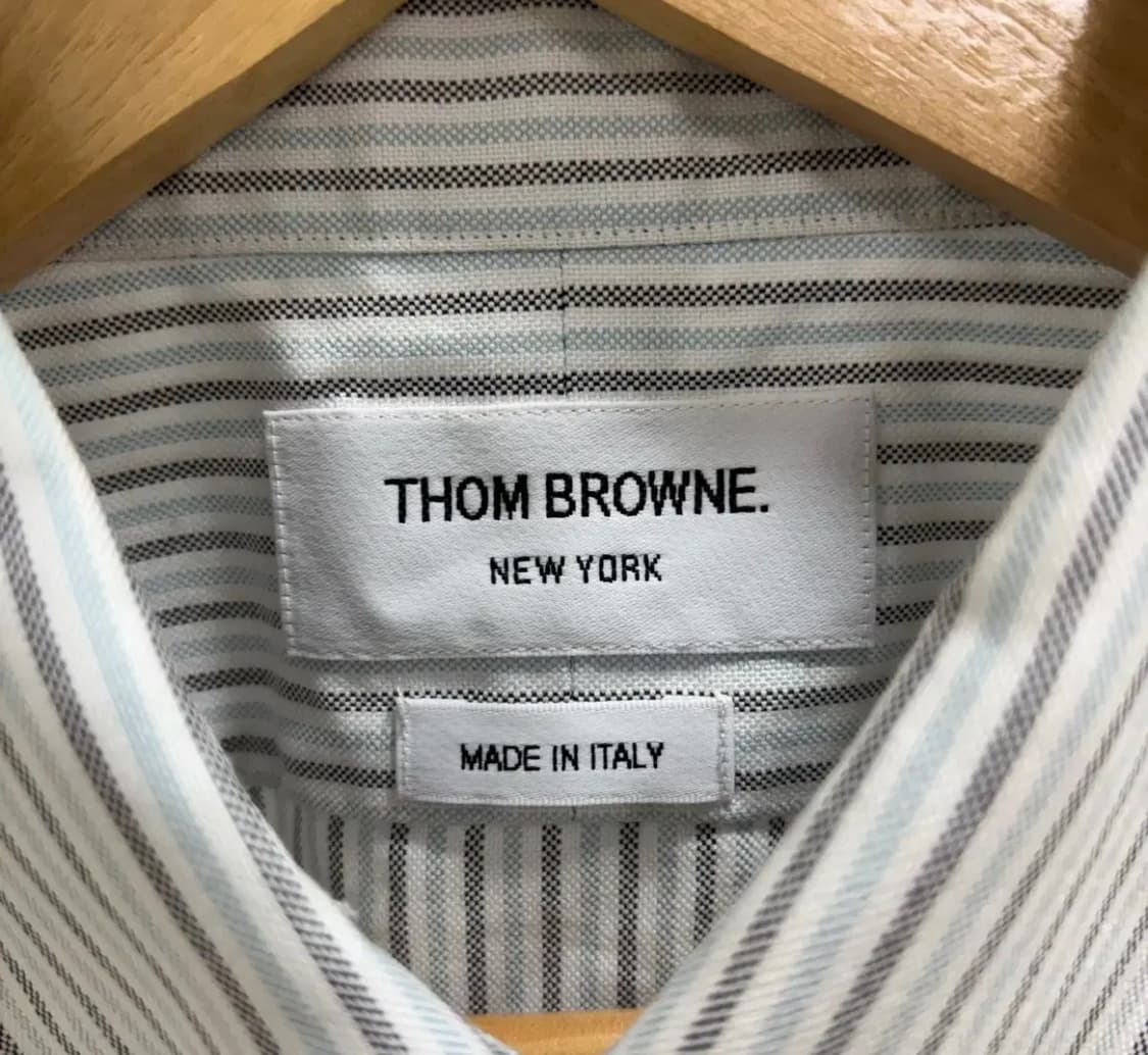 [1]톰브라운 사선완장 스트라이프 반팔 셔츠 상품이미지4