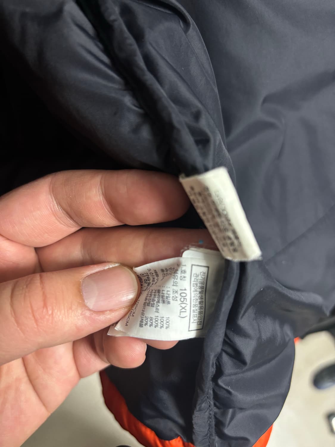 [XL] 노스페이스 오렌지 눕시 (슈노x) 상품이미지4