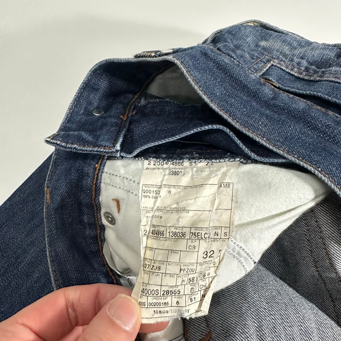 32 제냐 인디고 일자핏 데님팬츠 상품이미지7