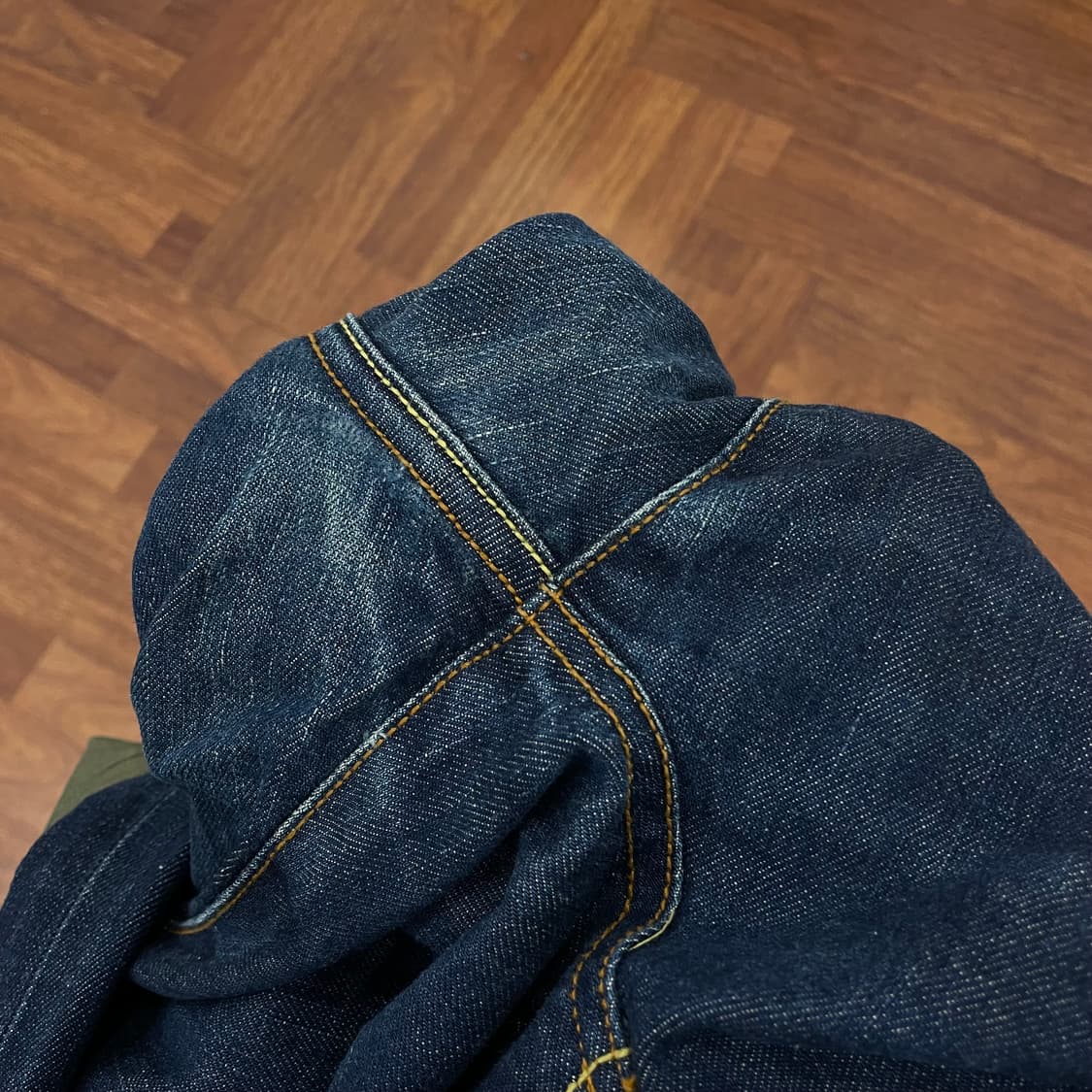 에비수 백프린팅 데님팬츠 상품이미지4