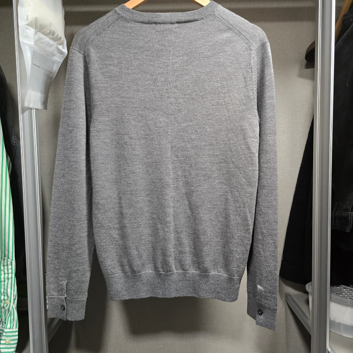 클럽모나코 100% 울 니트 그레이 (S사이즈) 상품이미지2