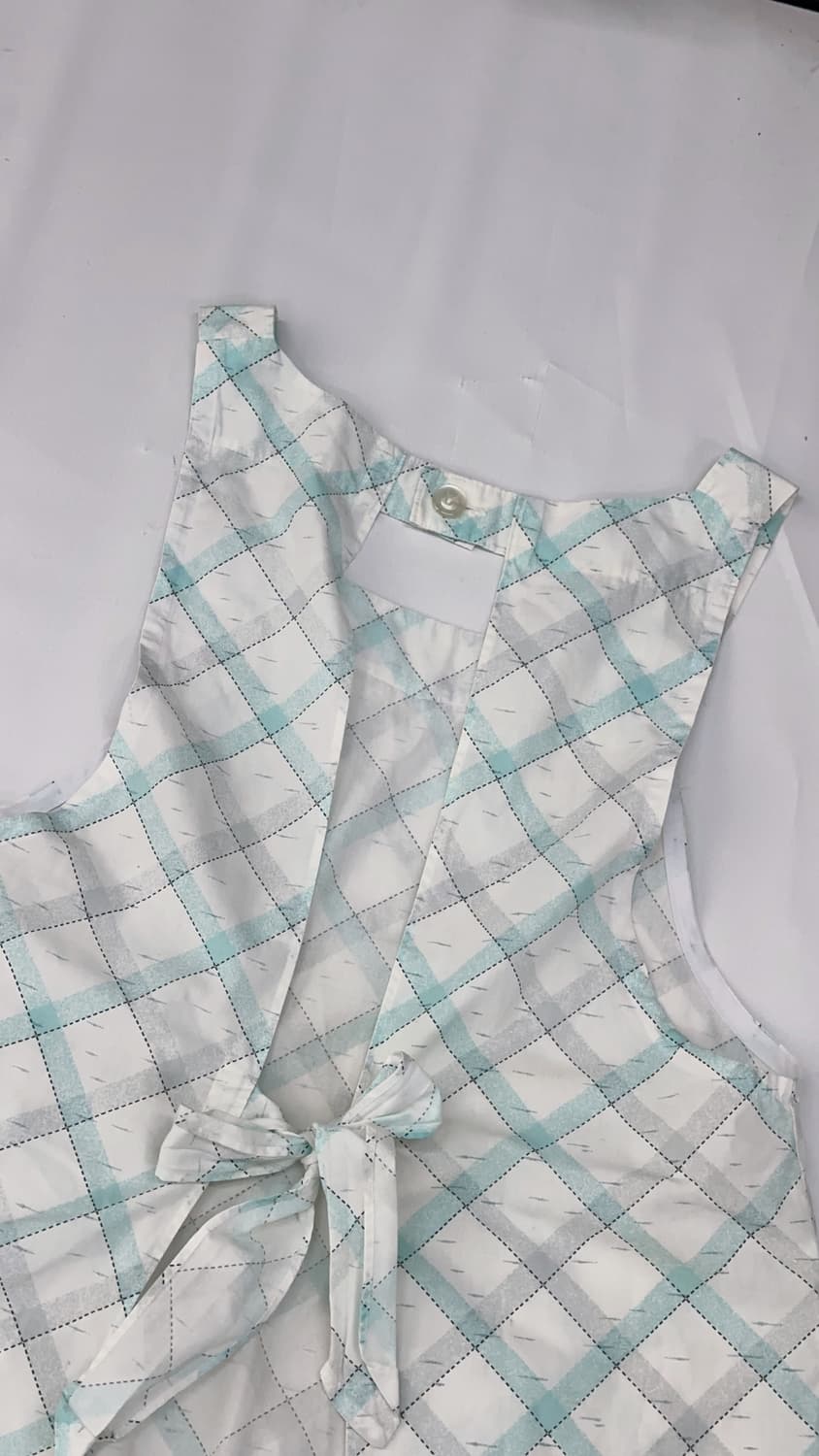 🩵히메갸루 체크 앞치마🩵 레이어드 레이스 공방 베이킹 러블리 메이드 상품이미지4