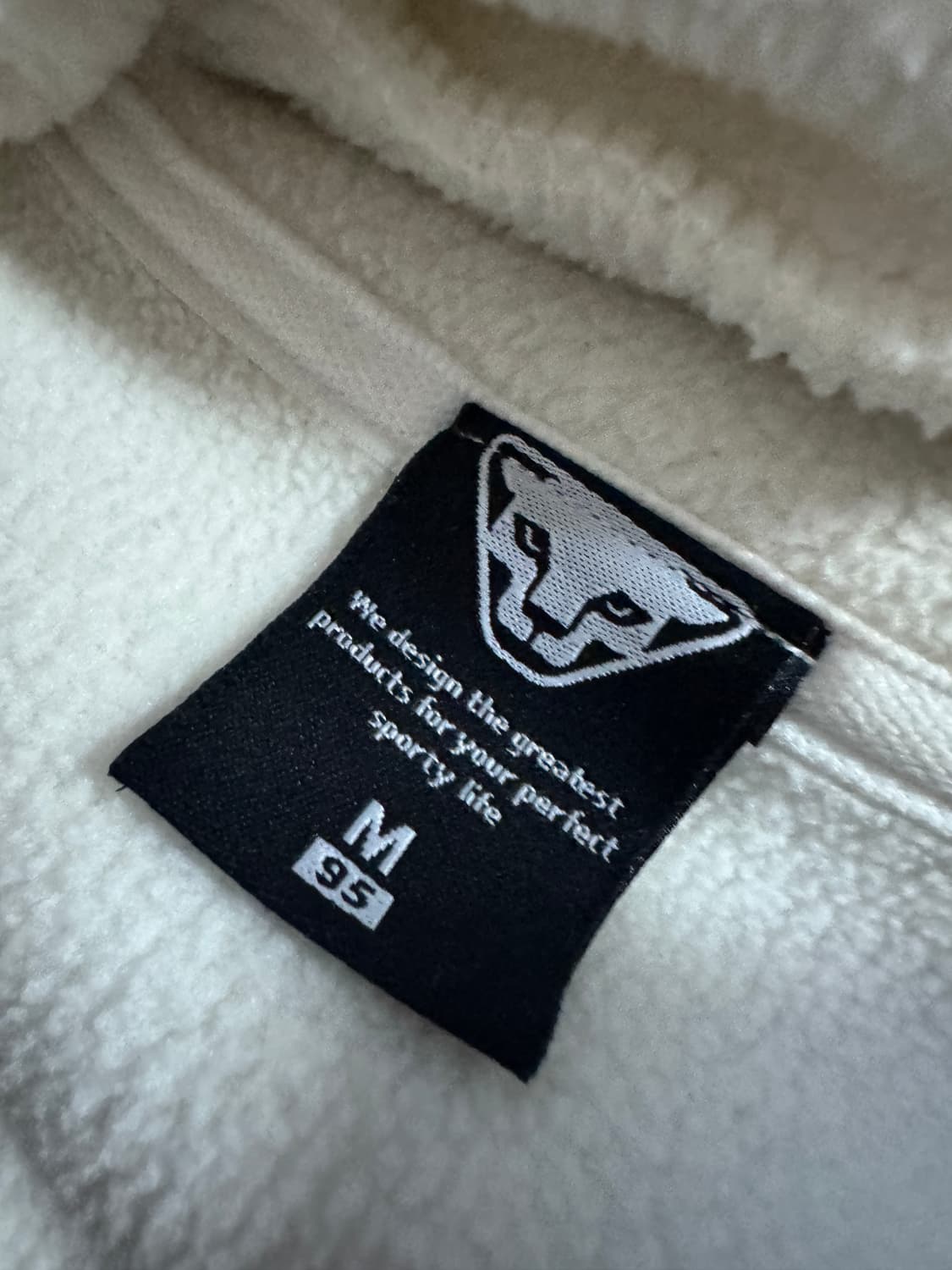 다이나핏 패치 로고 후드 플리스 자켓 화이트 M 상품이미지3