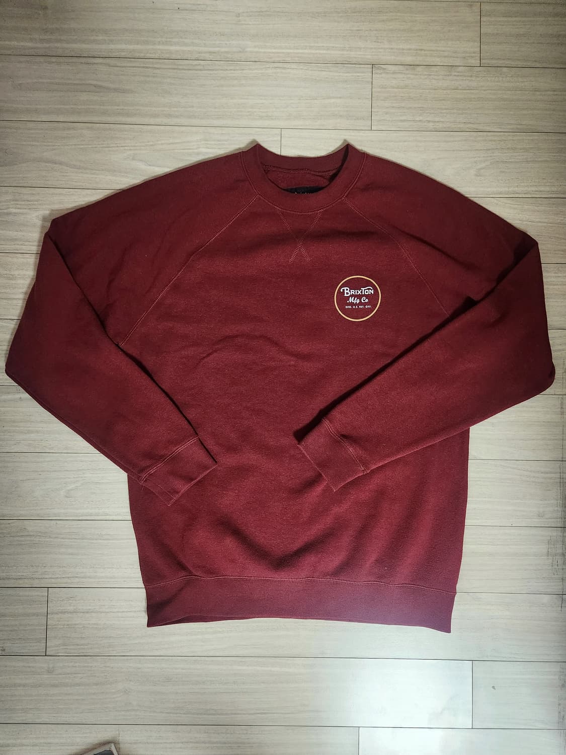 Brixton 버건디 랭글런 맨투맨 상품이미지1