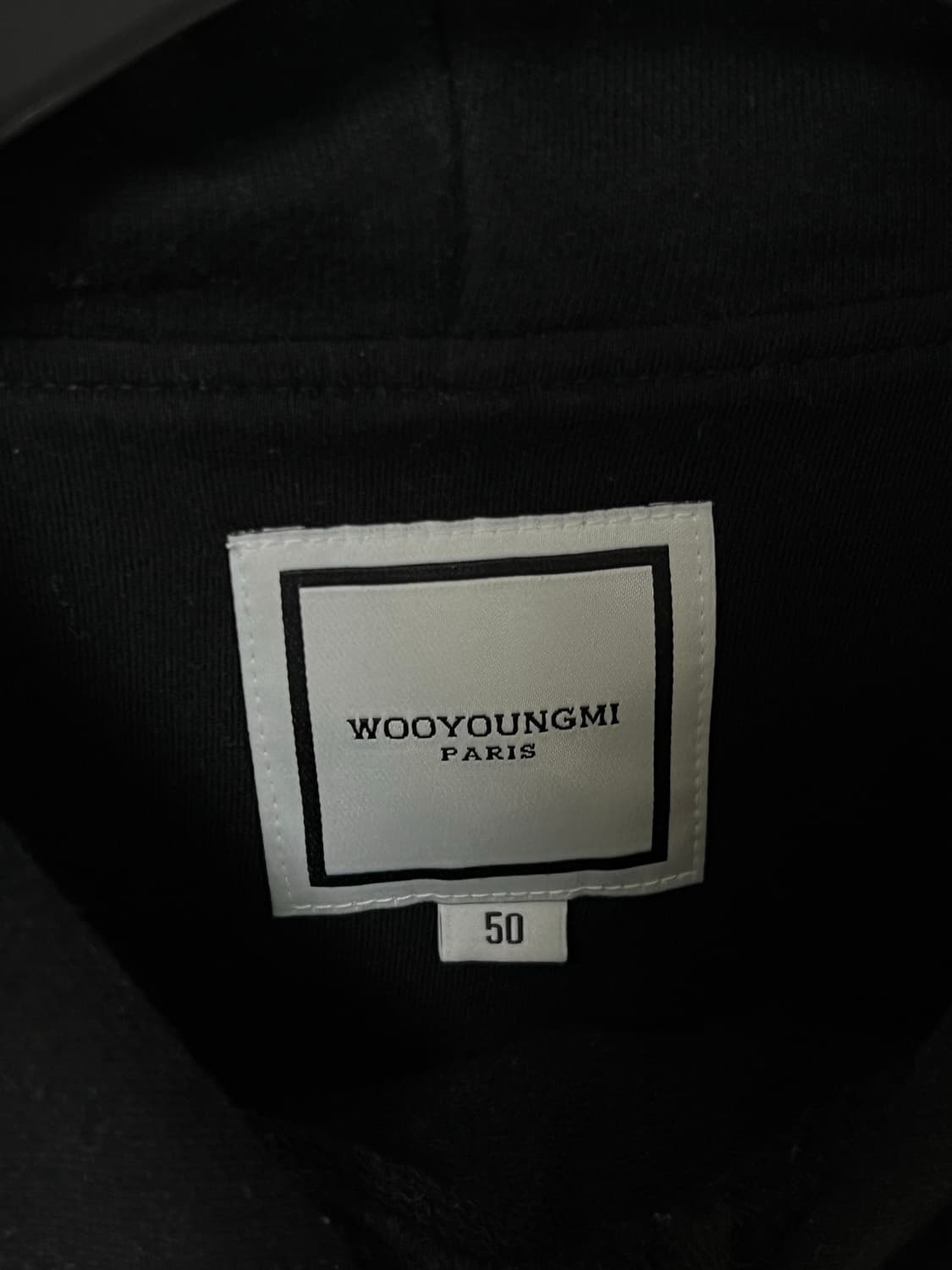 [정품] 25SS 50size 우영미 플라워 다잉 후드 블랙 상품이미지5