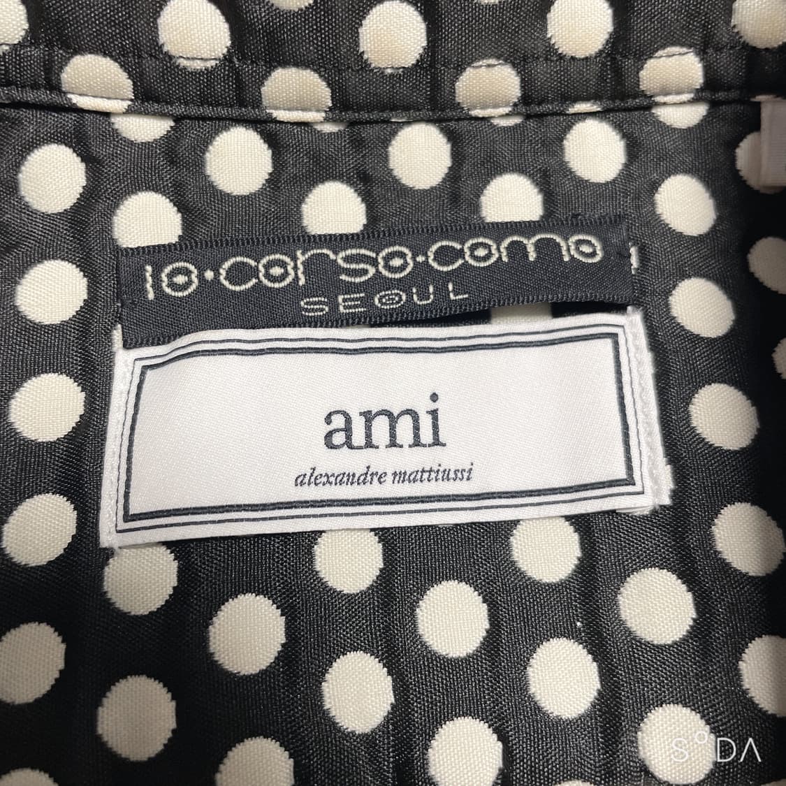 ami x 꼬르소꼬모 도트 셔츠 상품이미지4