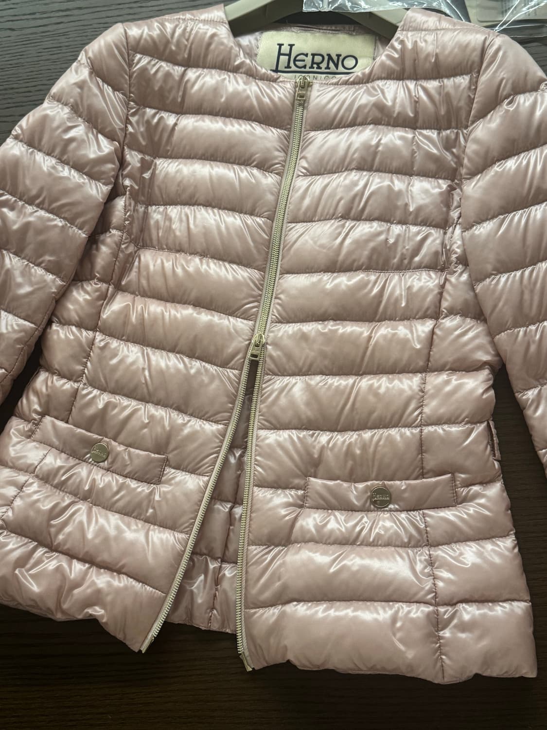 에르노 여성 경량패딩 40 핑크 상품이미지3