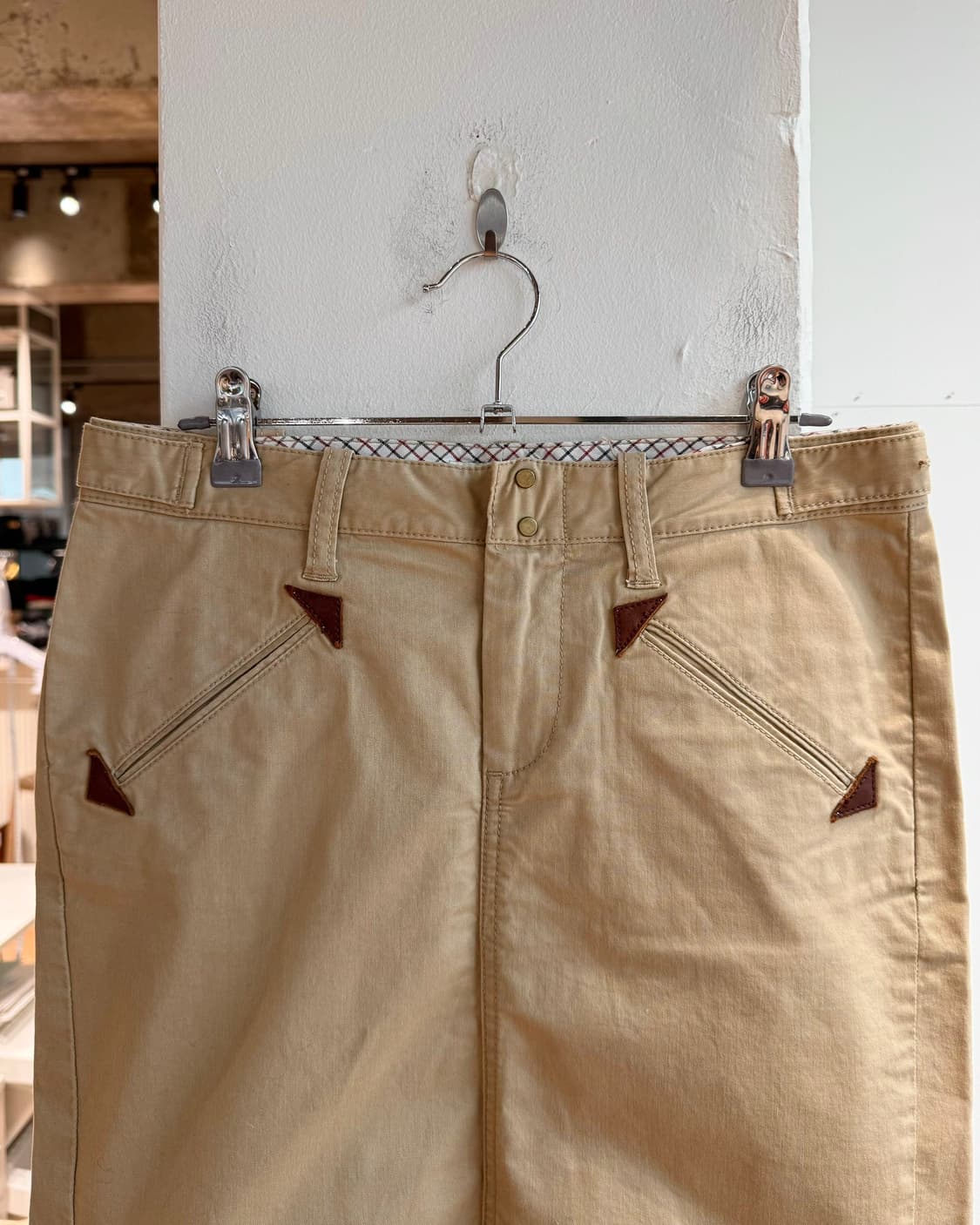 폴로 진스 컴퍼니 베이지 미니스커트  상품이미지3