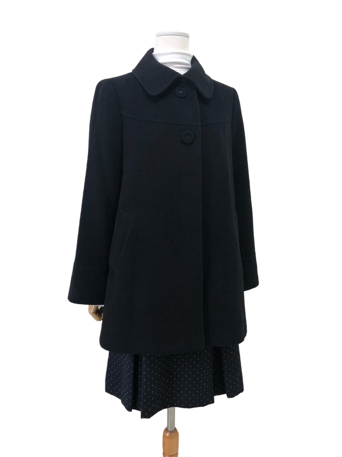 reflect 블랙 미디 코트 상품이미지3