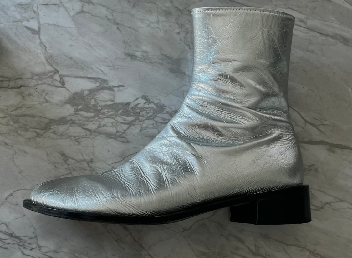 쓰리투에이티 실버 레더 앵클부츠 (240) 상품이미지2