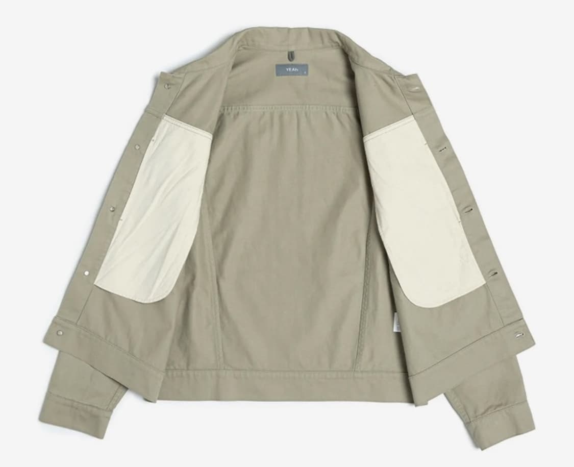 [L]Trucker Jacket, khaki 상품이미지3