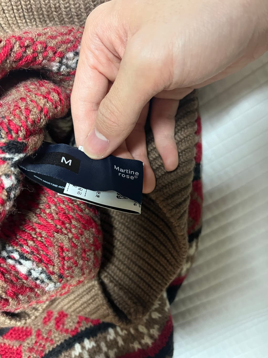 [M] 마틴로즈 페어아일 자카드 니트 상품이미지5