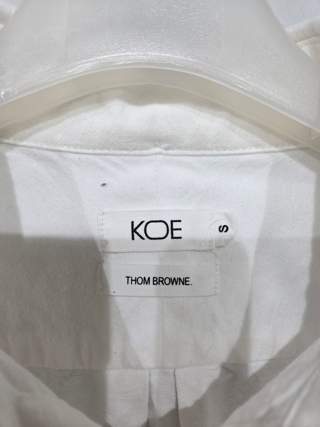 톰브라운 코에 콜라보 흰색 긴팔 옥스포드 셔츠 상품이미지5