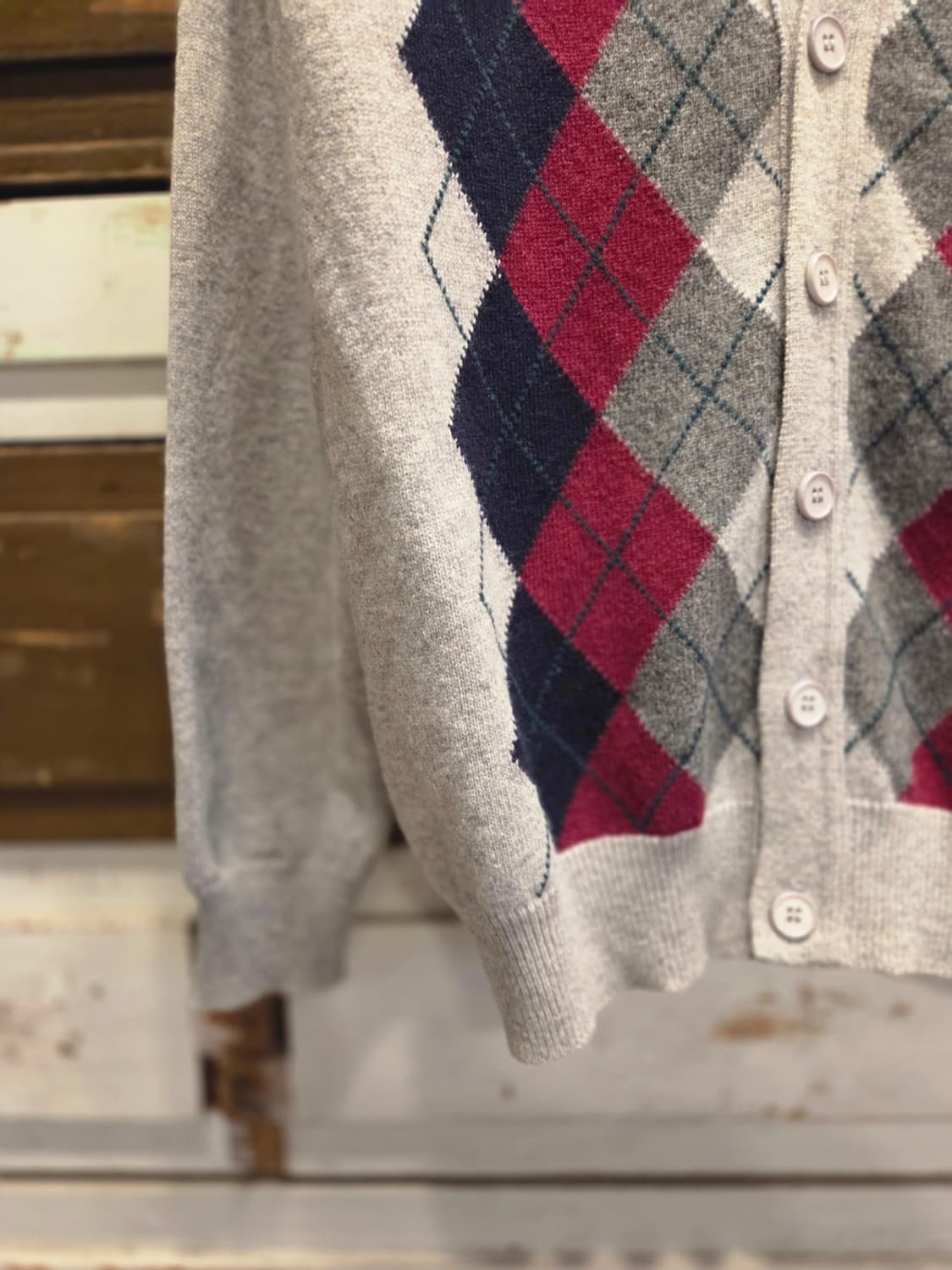 라일앤스콧 아가일패턴 가디건 상품이미지5
