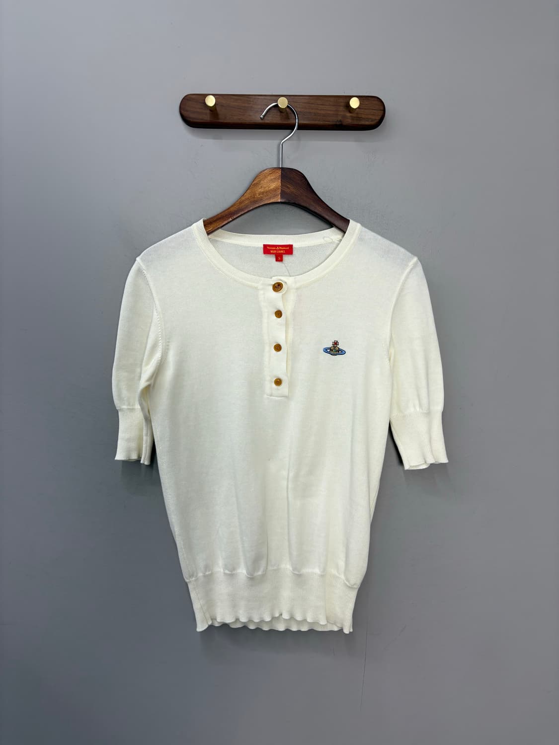 비비안 웨스트우드 로고 니트 반팔 A2447 상품이미지2