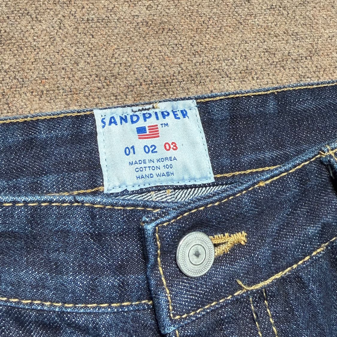 샌드파이퍼 셀비지 데님 쇼츠 34 헤비온스 버뮤다 반바지 상품이미지2