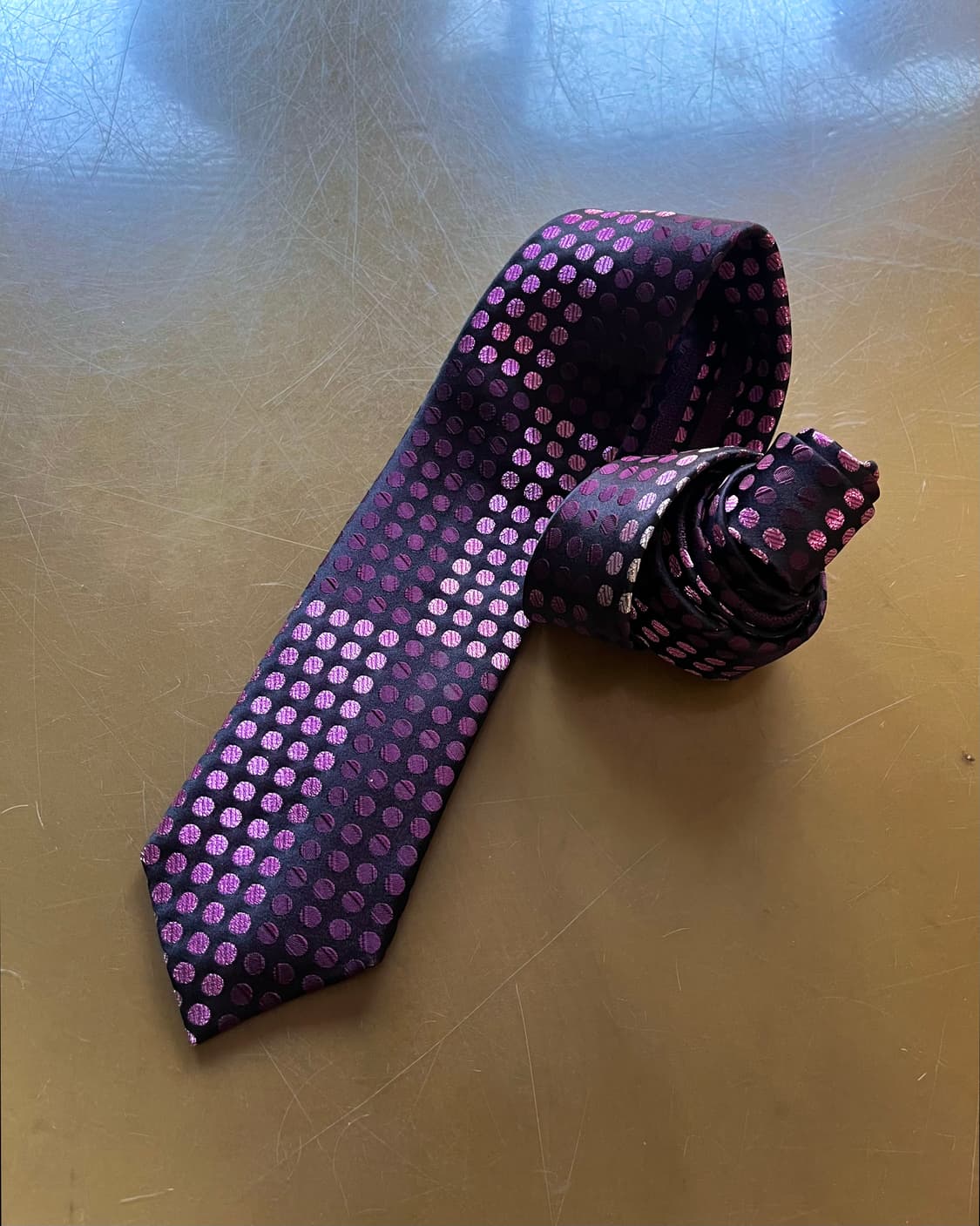Christian Aujard Homme Purple Dot Tie 상품이미지3