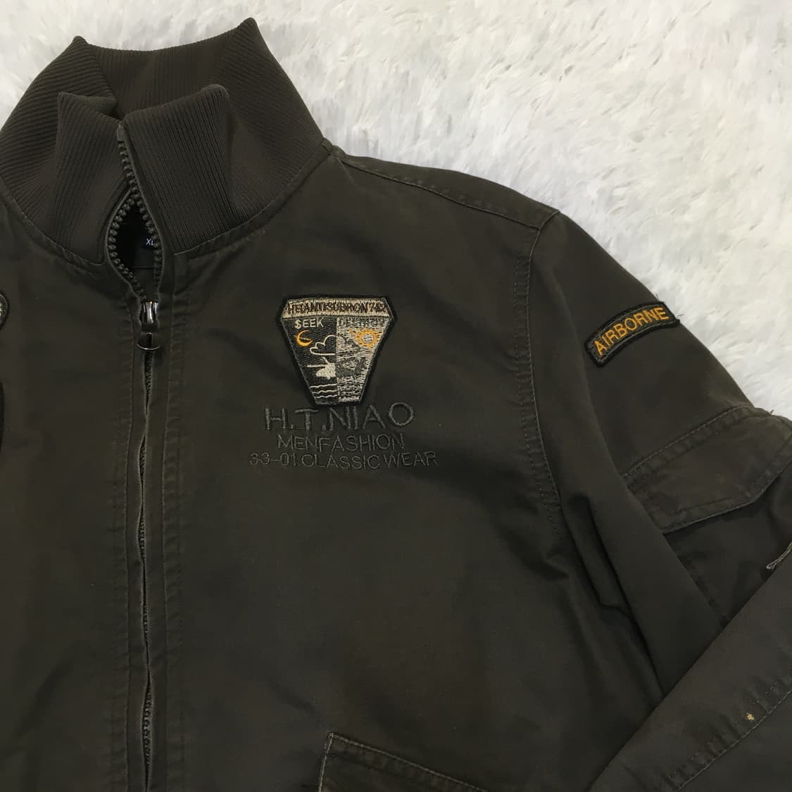 빈티지 브라운 더 이글 미군 점퍼 y2k 스트릿 갸루 펑키 일본빈티지 상품이미지6