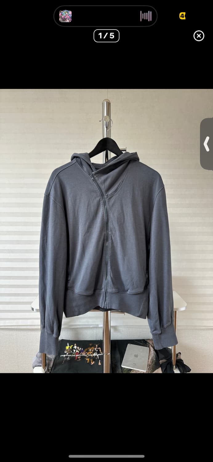 누마레 EE 사선 후드집업 상품이미지1