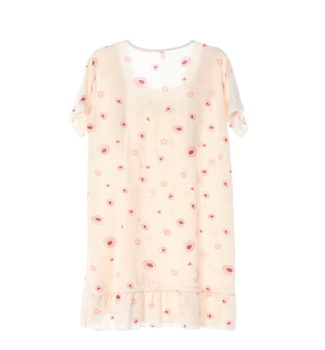 살구색 복숭아씨 미니 원피스 상품이미지3