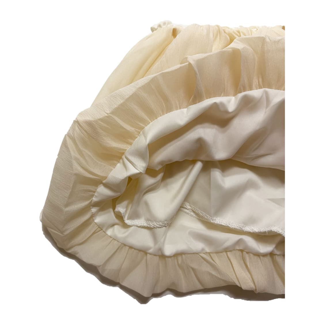 새상품 쉬폰 펌킨 스커트 (베이지) 상품이미지2