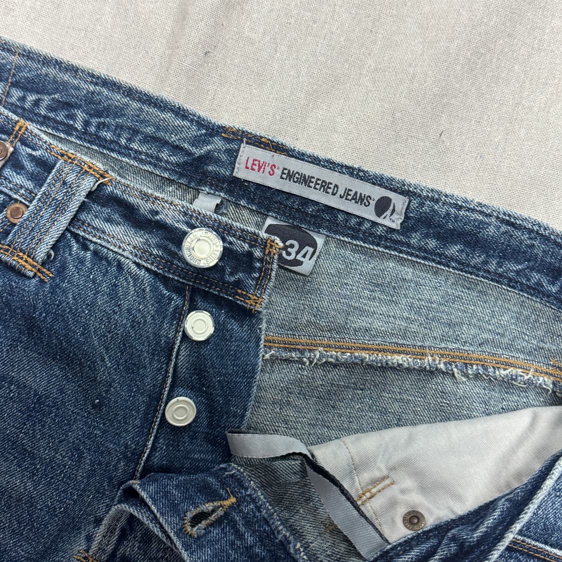 리바이스 엔진 해골포켓 데님팬츠 34 상품이미지6