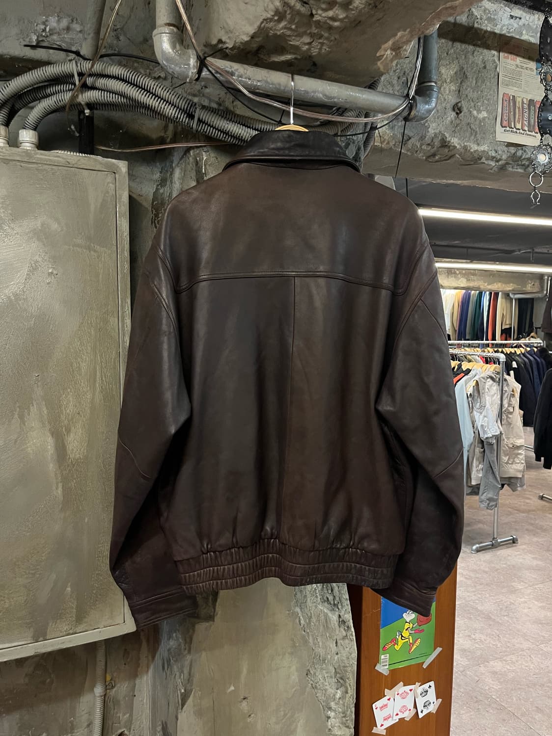 빈티지 램가죽 레더 자켓 브라운 #csz2039 상품이미지2