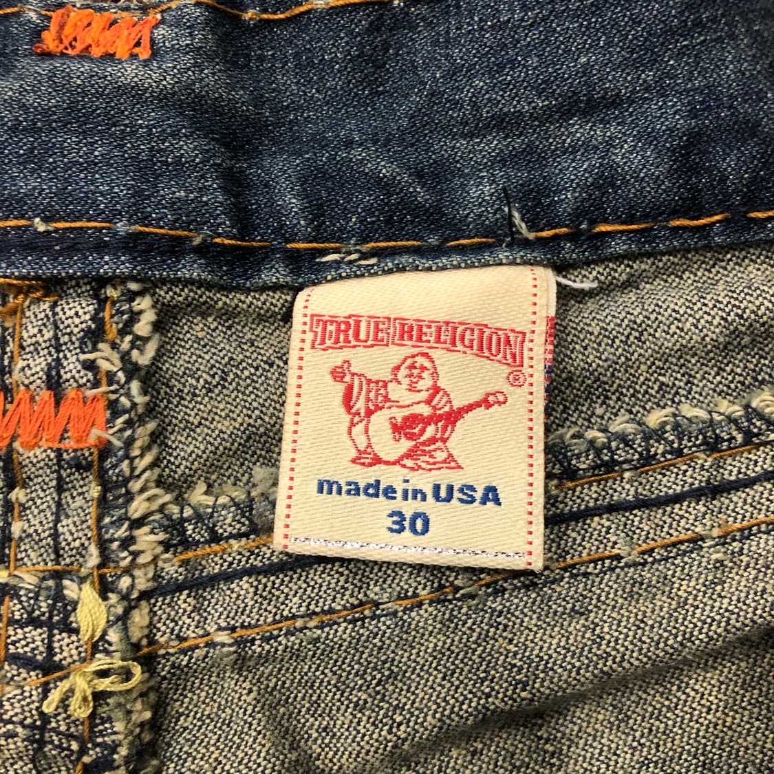 30 트루릴리전 조이 슈퍼 티 워싱 부츠컷 데님 팬츠 상품이미지4